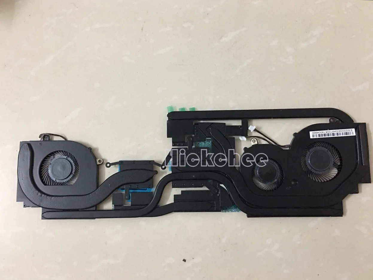 

Новый вентилятор для процессора и вентилятор для графического процессора с радиатором для MSI GS65 GS65VR P65 MS-16Q1 Q2 4-контактный радиатор