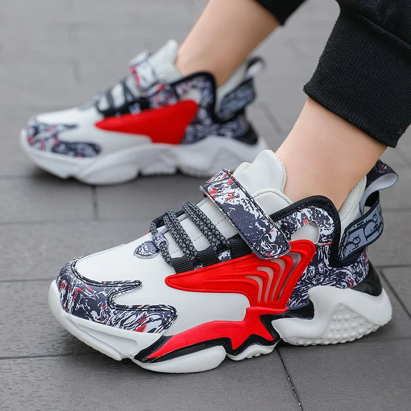 

New Style Kids Basketball Shoes Thick Sole Light Boys Running Sports Shoes Fashion Girls Shoes Casual Children Walking Shoes