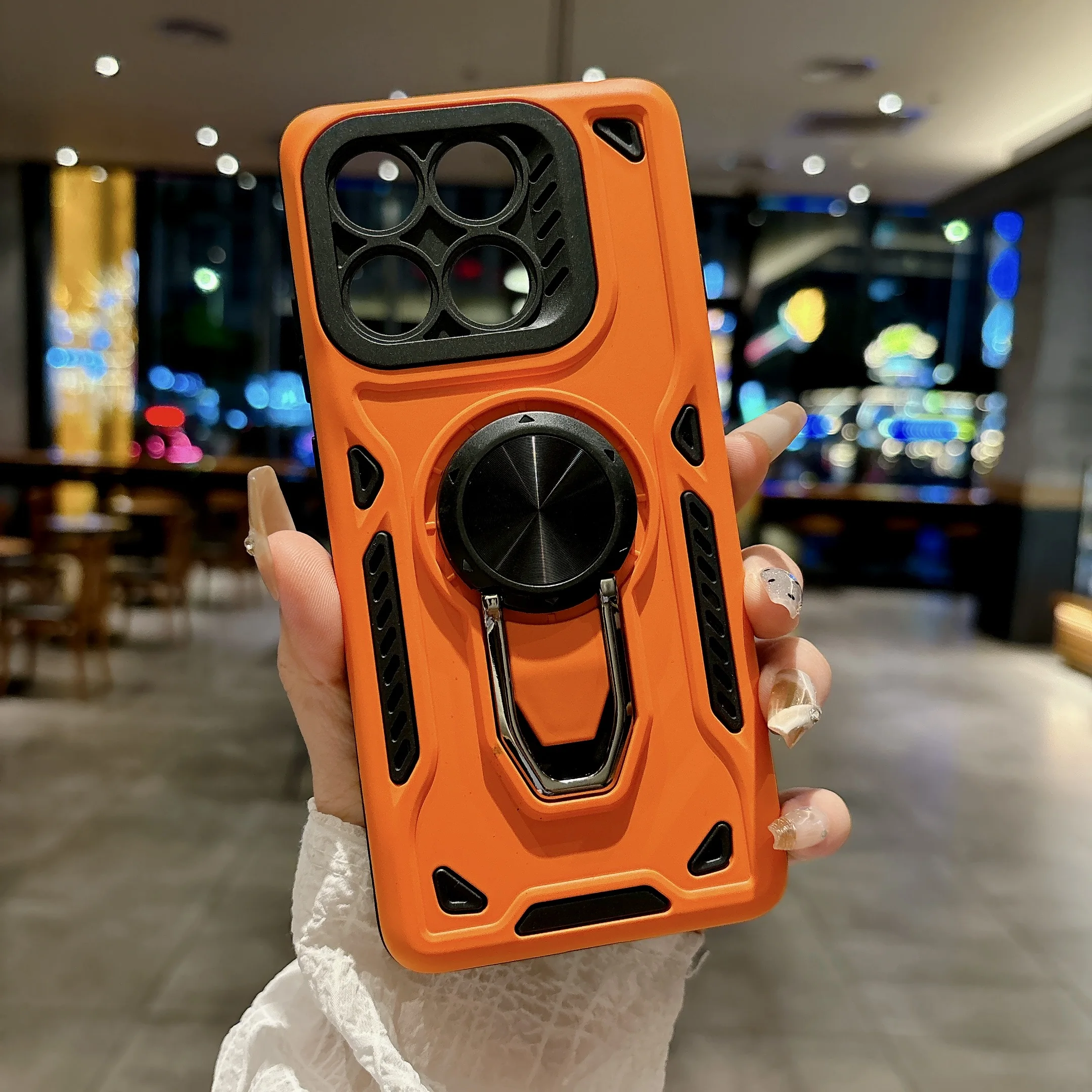 Фото Противоударный чехол для телефона с кольцом-держателем для Xiaomi 17T Pro 17T, износостойкий, с защитой камеры, удобной ручкой и тонким корпусом №1
