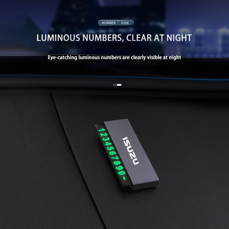 Автомобильная металлическая Временная парковочная фототабличка с номером для