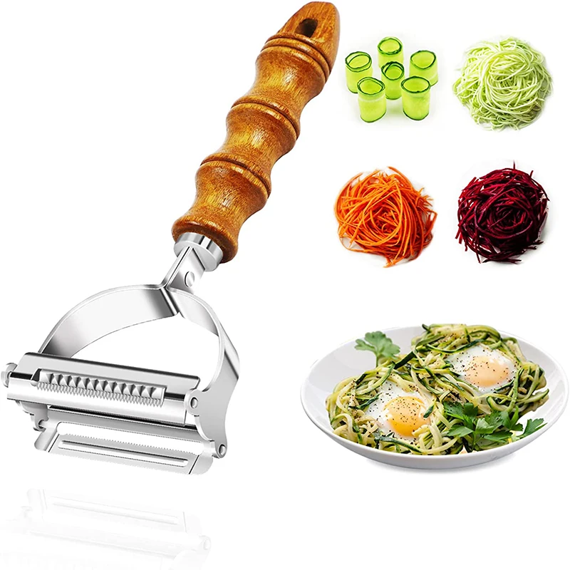 

1Pc Stainless Steel Potato Cucumber Carrot Grater Julienne Peeler Vegetables Fruit Peeler Vegetable Slicer Kitchen Tools