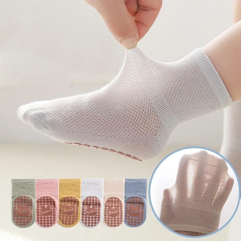 

Baby Children's Mesh Socks Boys Girls Summer Breathable Anti-slip Trampoline Socks Newborn Kids Comfortable School Sport Clothes
