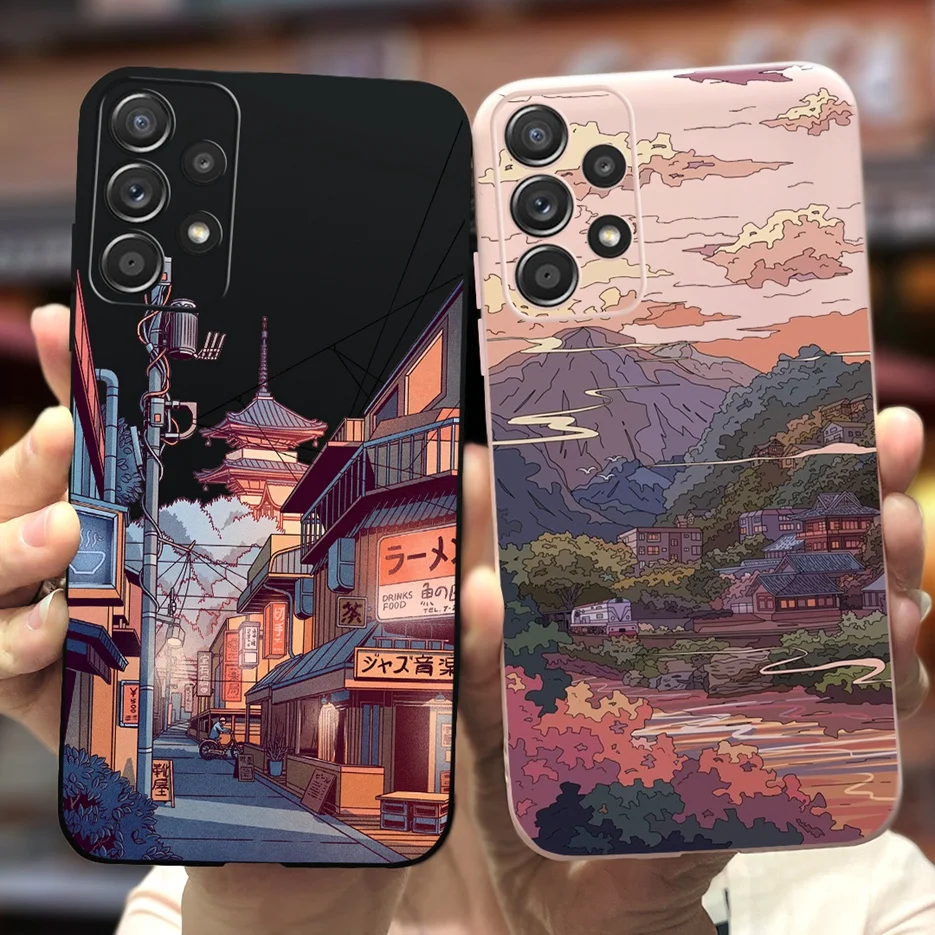 Чехол для Samsung Galaxy A23 A33 A53 A73 5G милый мультяшный чехол на заднюю панель чехлы