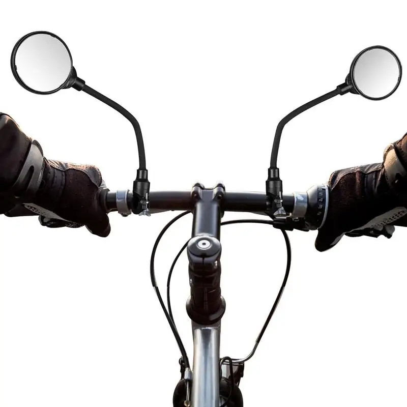 

Adjustable Bicycle Mirror Concave Handlebar Mirror Adjustable Long Safe Cycling Accessories Clearer Vision Bike Mirror For