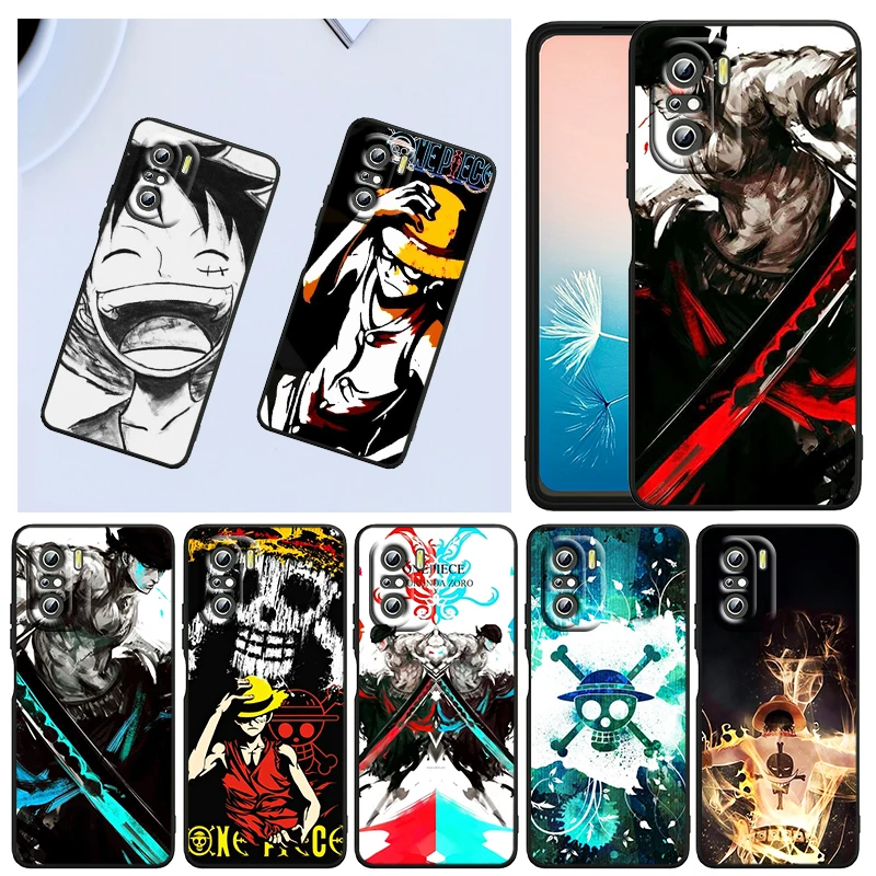 

Anime One Piece For Xiaomi Redmi K40 Gaming K30 9i 9T 9A 9C 9 8A 8 GO S2 6 6A 5A 5 Pro Prime Black Capa Phone Case