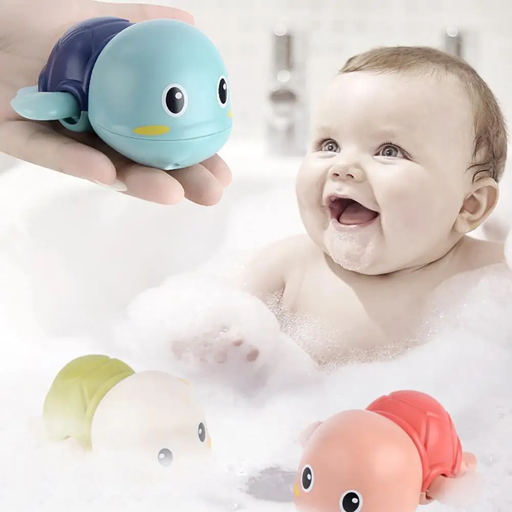 Little Animal Windup Bathing Toy For Kids Baby Bath Water Play Cool Swimming Little Animal Spring Up Chain Kid Toy Toys For Baby