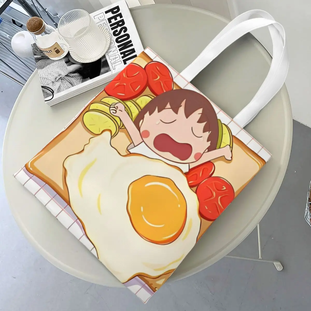 Чиби Маруко мультфильм аниме холст сумка-тоут яйцо одеяло продуктовые сумки