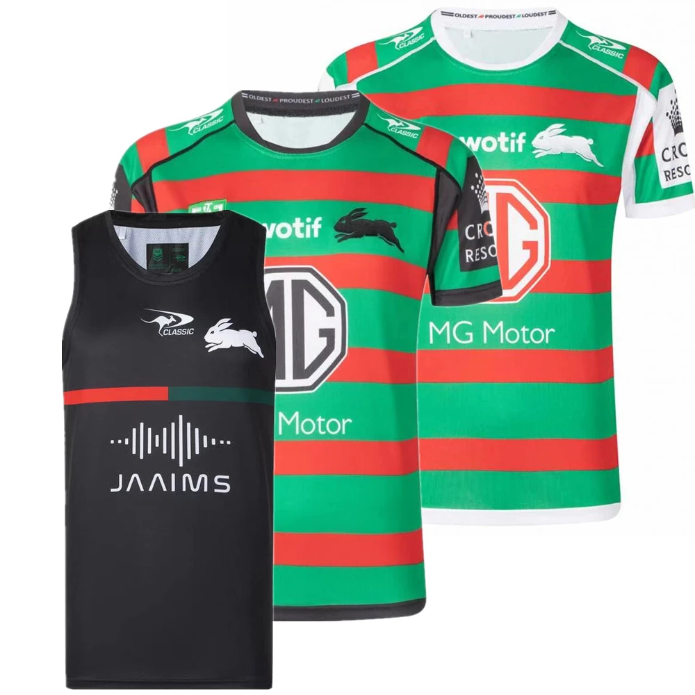 

2022 2023 SOUTH SYDNEY RABBITOHS rugby jersey HOME away singlet Australia rugby shirt Vest shorts