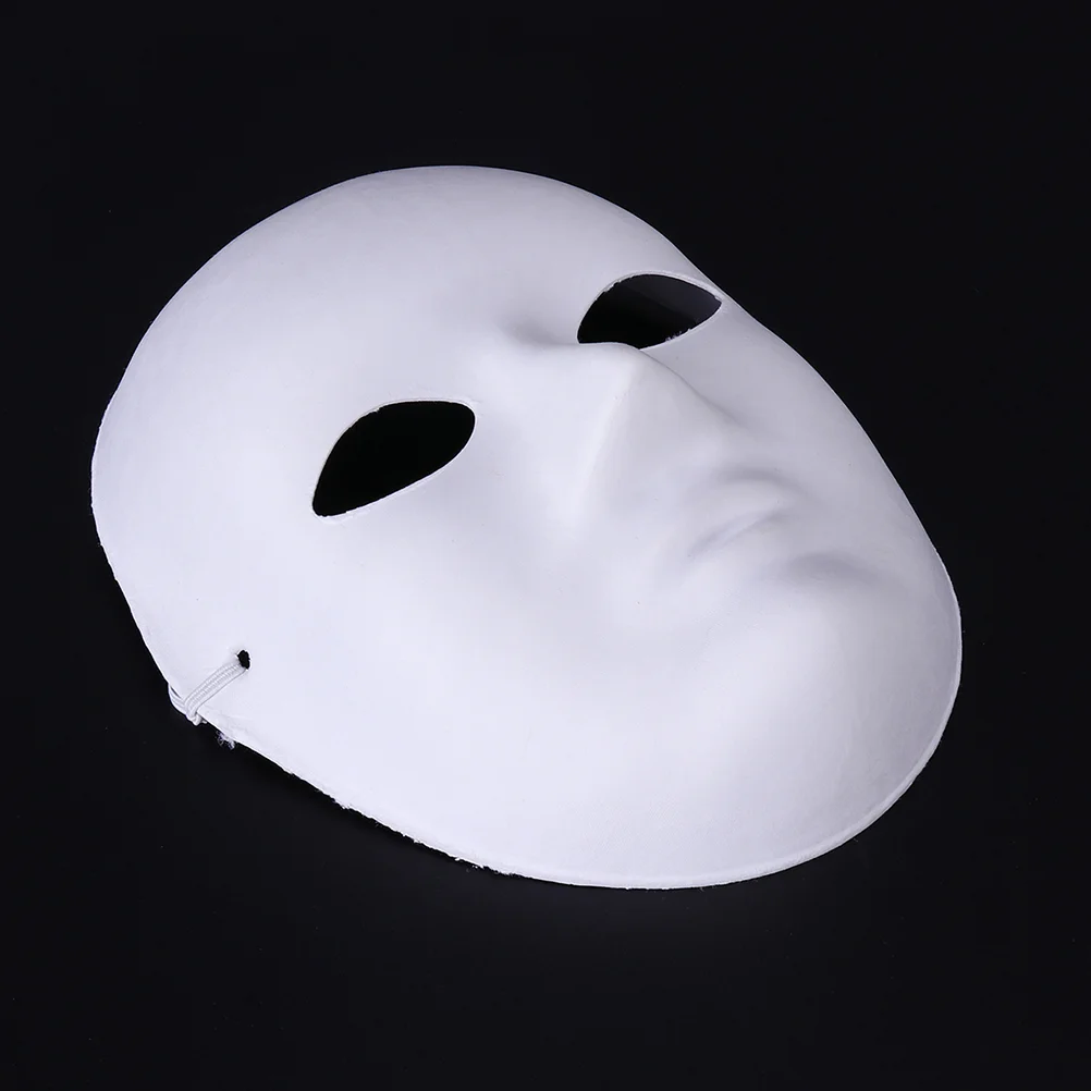 

4pcs Paper Pulp Mask Simple DIY White Painting Mask for Dance Ball Festival Party Performance Club 2pcs Face 2pcs Men Face
