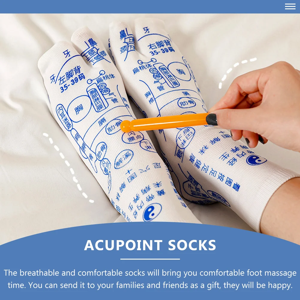 Носки для акупрессуры дышащие носки пар взрослых простой дизайн массаж ног