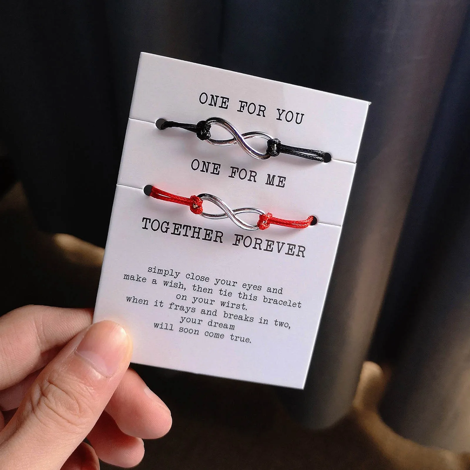 Lucky Eight Креативный Сращенный Тканый Браслет Для Пар Унисекс Простой Дизайн