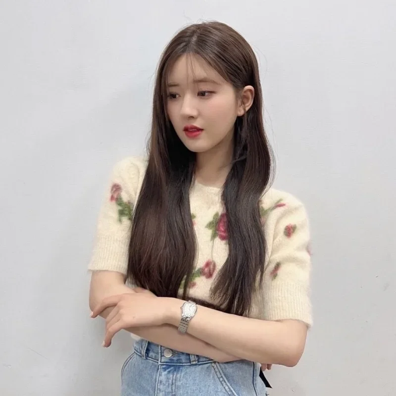 Zhao Lusi Дизайнерский стиль знаменитостей Модный французский романтический цветок