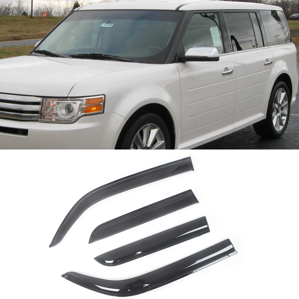 

Ветровые дефлекторы для автомобильных боковых окон Ford Flex 2009-2016, козырек от дождя для двери, козырек для вентиляционных отверстий, козырек от...