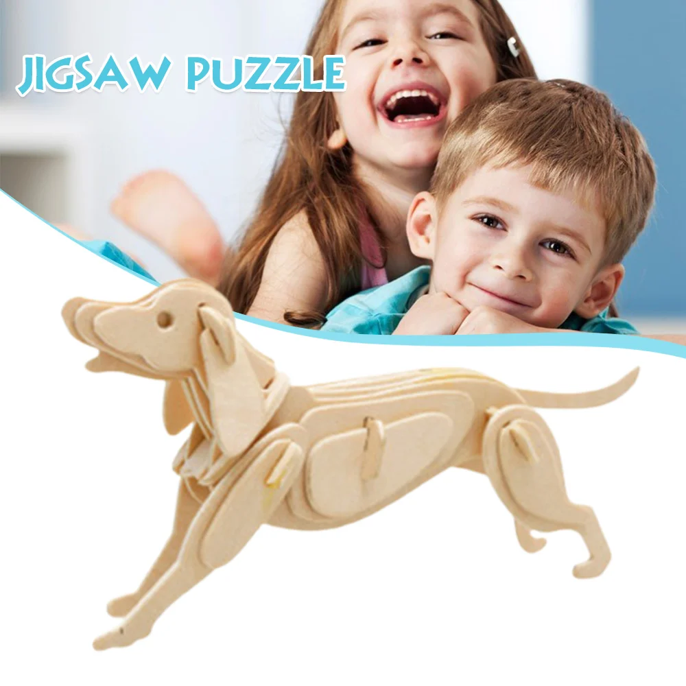 

1 Set Children Kids 3D Puzzle Wold Cartoon Animals Shape DIY Educational Toy Early Development & Activity Toys AN88