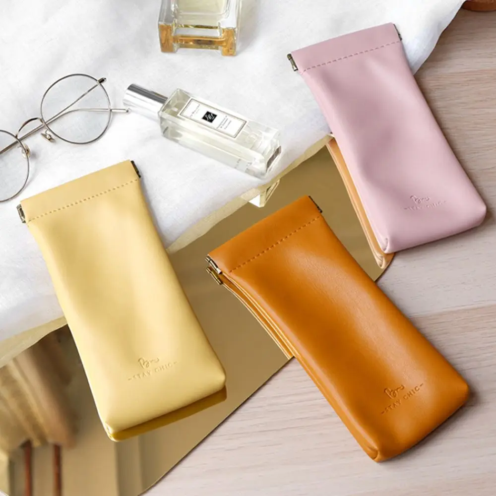 

Box Female Glasses Protective Cove Male Eye Glasses Holder Leather Glasses Case Sunglasses Pouch Eyewear Protector Case