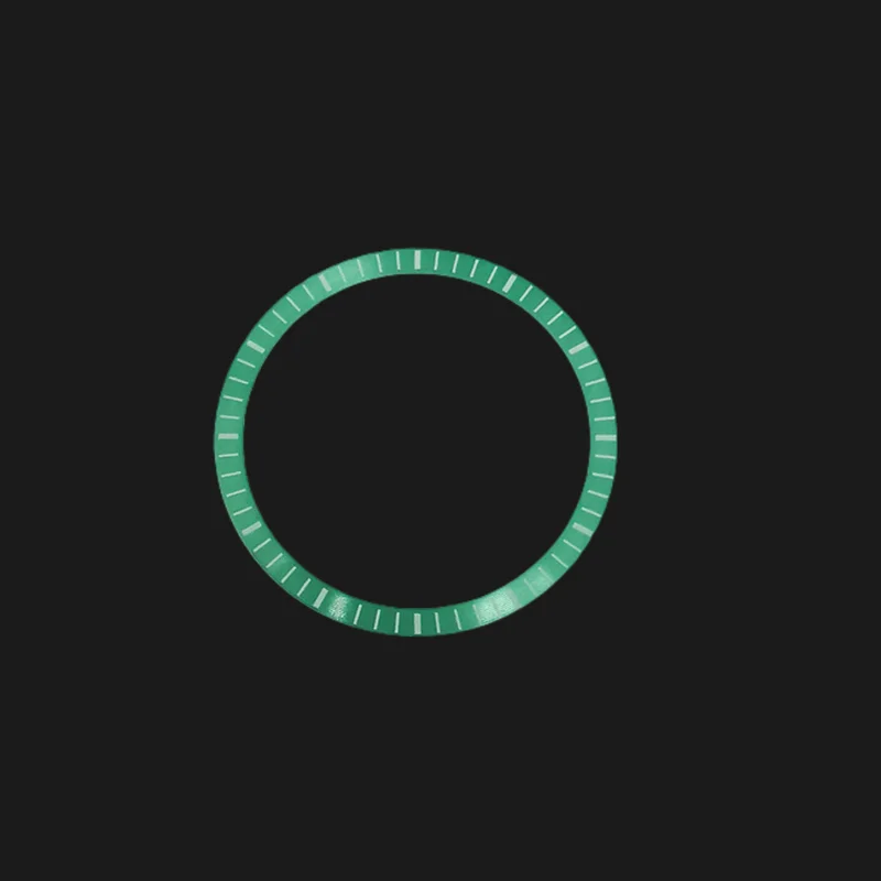 28.5mm*24.5mm Black Silver Green Chapter Ring Dial Watch Accessories Fit For NH70 Movement Watch