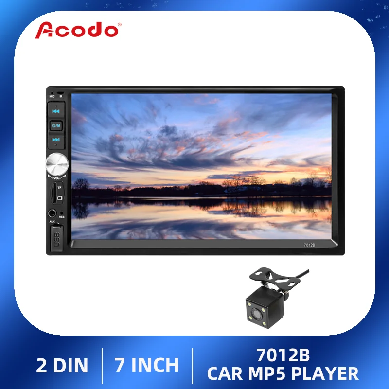 

Auto Radio 2 Din 7 Inch Touch Screen Car Stereo Multimedia Player 7012B Mirror Link/FM/TF MP5 With Accessories