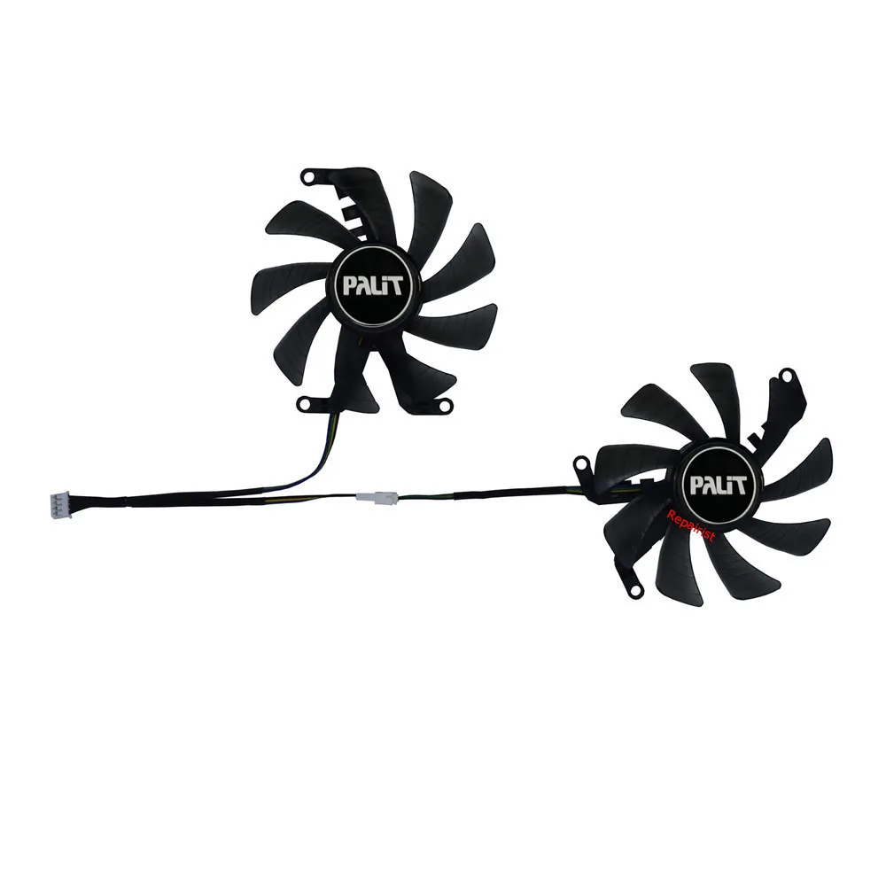 2Pcs/Set FY09015M12LPA,Вентилятор видеокарты,Холодильники VGA,Применяется к Palit GeForce RTX 3060 Ti Dual,Применяется к Palit GeForce RTX 3050 Dual OC,Применяется к Palit GeForce RTX 3060 Ti Dual OC