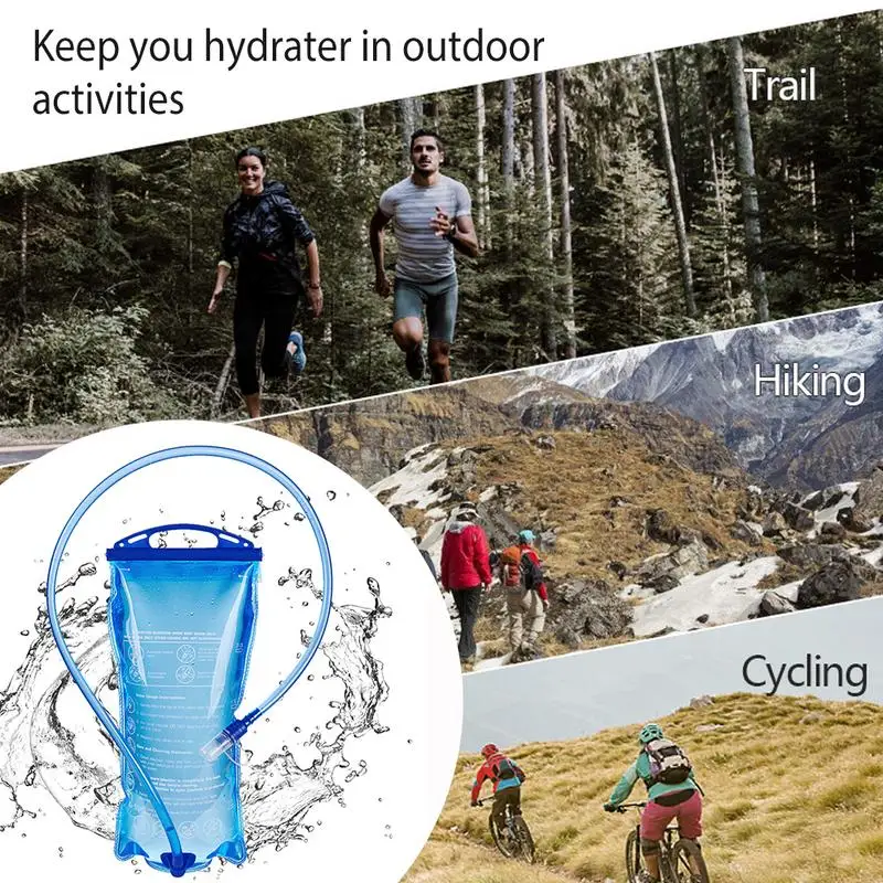 

Hydration Bladder Leak-proof Portable Water Reservoir Pack BPA Free Water Storage Bag For Backpack Hiking Camping