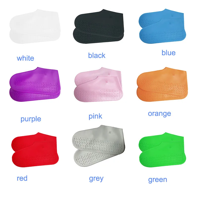 

Waterproof Silicone Shoes Cover Unisex Shoes Colorful Protectors Rain Boots for Outdoor Rainy Days Reusable Shoe Covers Adult