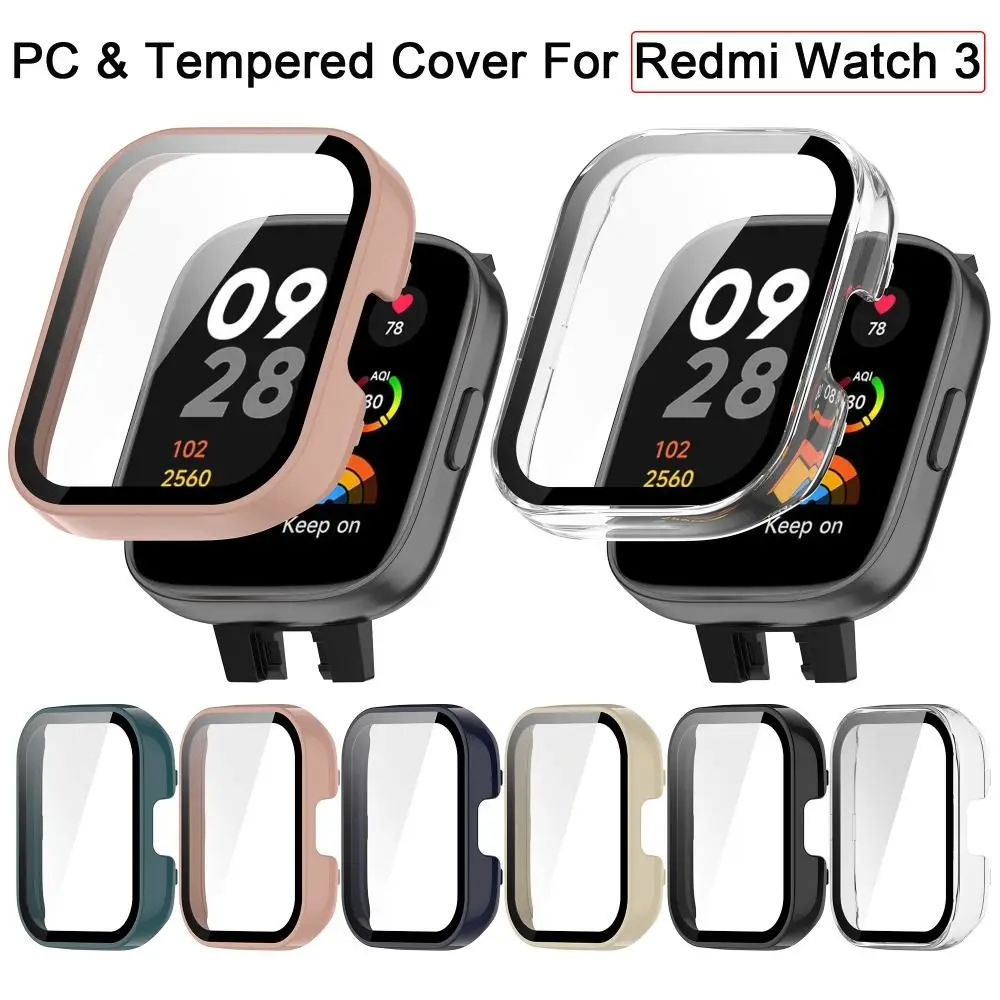 

New Frame Shell Tempered Hard PC Case Cover Protective Screen Protector For Redmi Watch 3