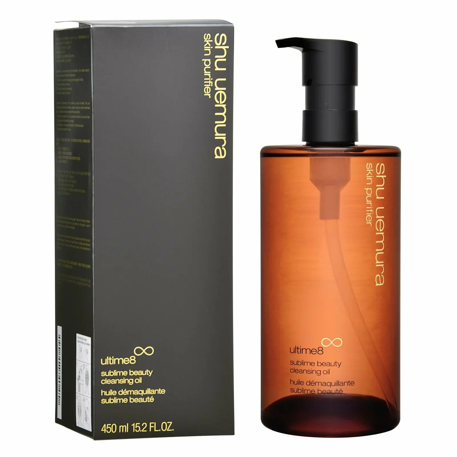 

Original Shu Uemura Ultime 8 Sublime Beauty Cleansing Oil 450ml Skincare Cleanser