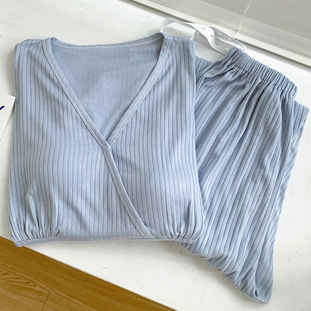 MaternityPajamas Fdfklak V-Neck Maternity Nursing Sleepwear Summer Thin Loose Breastfeeding Pajamas Suits 2022 Autumn New Modal Homewear MaternityPajamas Fdfklak V-Neck Maternity Nursing Sleepwear Summer Thin Loose Breastfeeding Pajamas Suits 2022 Autumn New Modal Homewear