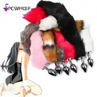 Анальная пробка с лисьим хвостом для мужчин и пар, Анальная пробка, секс-хвост, игрушки для взрослых, игры, интимные изделия, анальная пробка