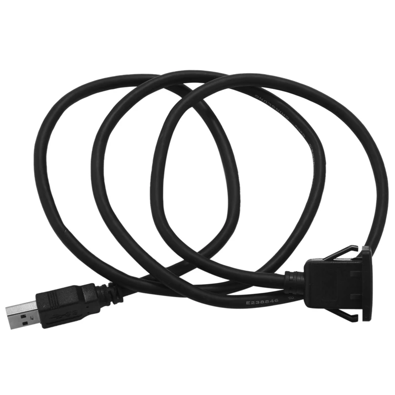 

USB 3.0 Male To Female AUX Flush Panel Mount Extension Cable For Car Truck Boat Motorcycle Dashboard