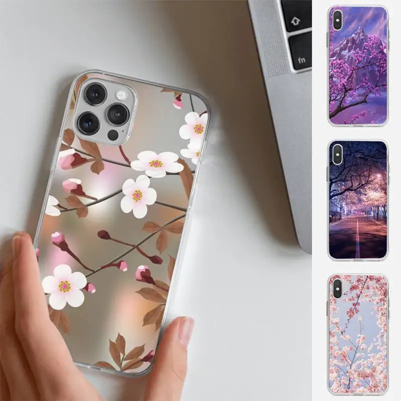 

Cherry Blossom Phone Case For Mobile Phone For HUAWEI P20 P30 Mate 20 Lite Honor 8A 8S 10 20lite