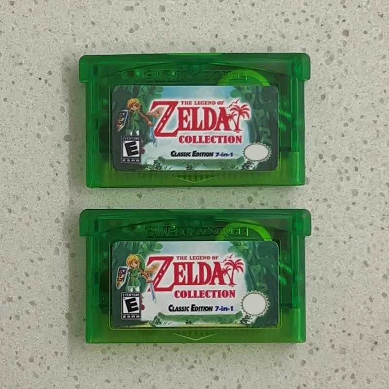 Игровой картридж Zelda серии GBA 7 в 1, 32-битная карта игровой консоли, США, европейская версия, многоязычная память аккумулятора