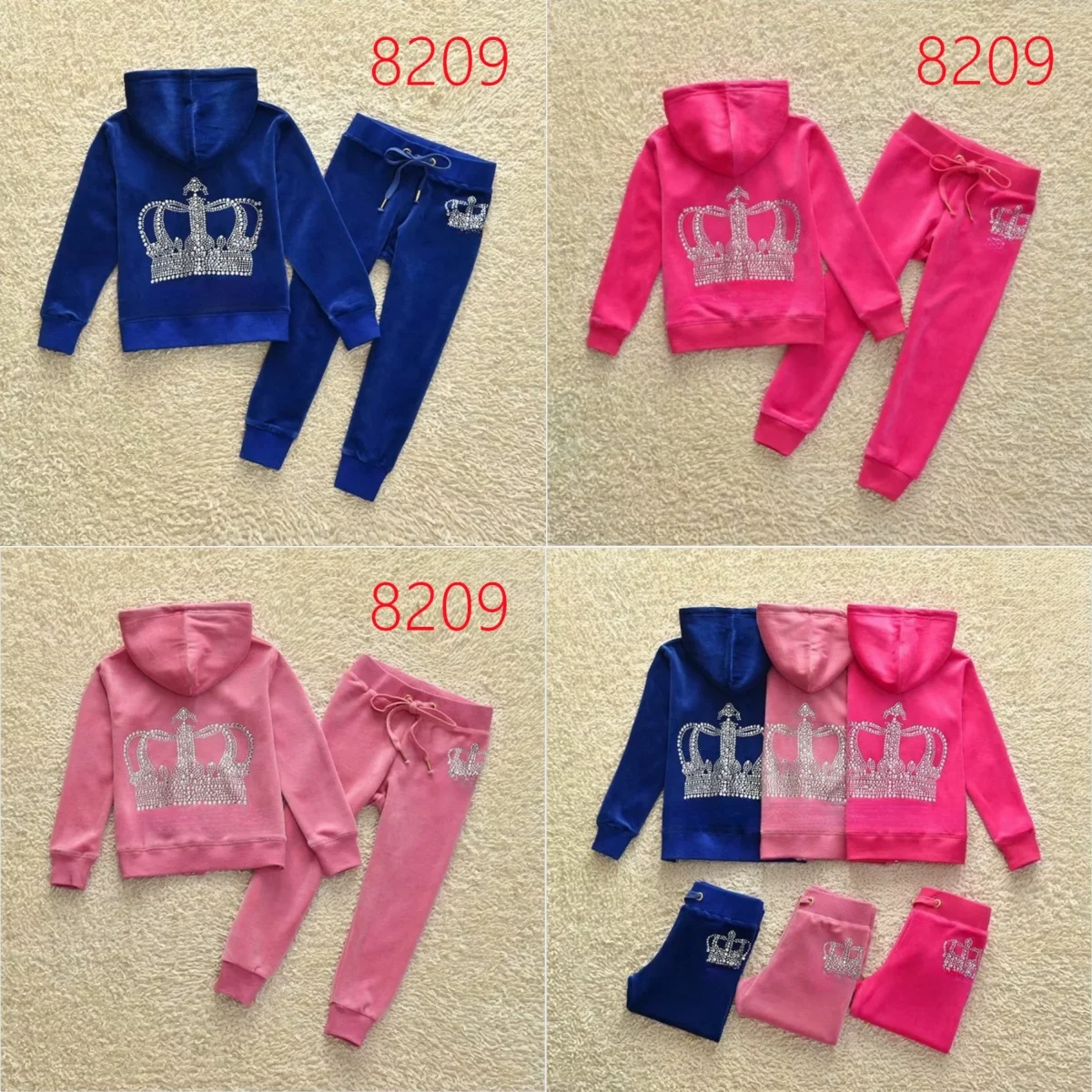 Детский бархатный спортивный костюм детский осенне-зимний комплект одежды для