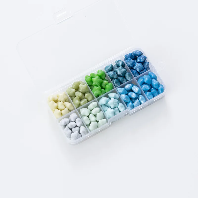 10 box of multicolor Lucky star wax granules for wedding invitation gift box sealing wax