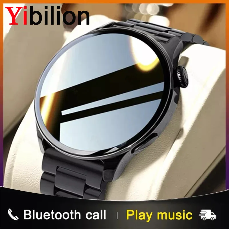 

Смарт-часы YBL мужские с Bluetooth, фитнес-трекером и сенсорным экраном