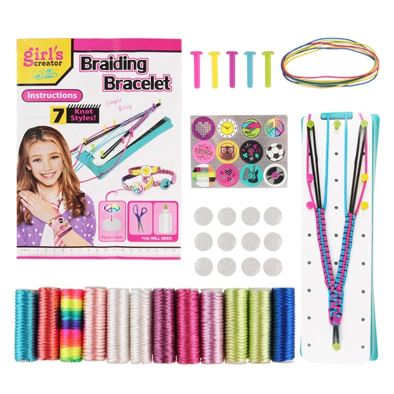 

Children Handmade Craft DIY Tool Girl Friendship Beads Braid Bracelet Making Kit Kids' Jewelry Making Kits 2022 New