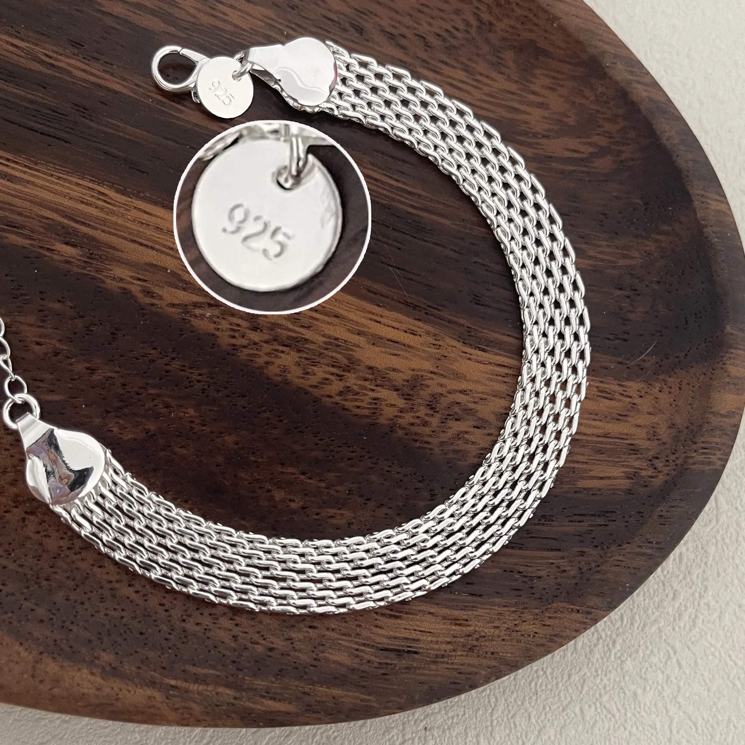 Широкий браслет JMYUMI из серебра 925 пробы для женщин и мужчин