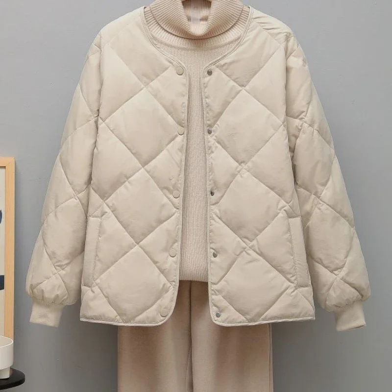 

Женское короткое хлопковое пальто с круглым вырезом, свободного покроя