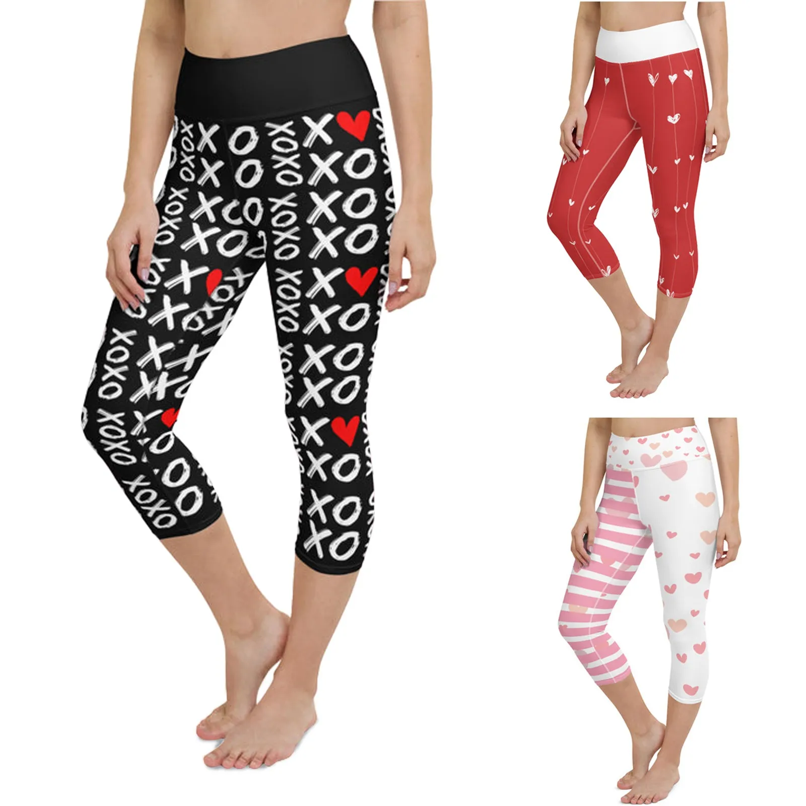 

Pants Pilates Love Print Valentine's Women's Leggings Running Day Stripes Pants For Running Maternity Outfits for Women Winter