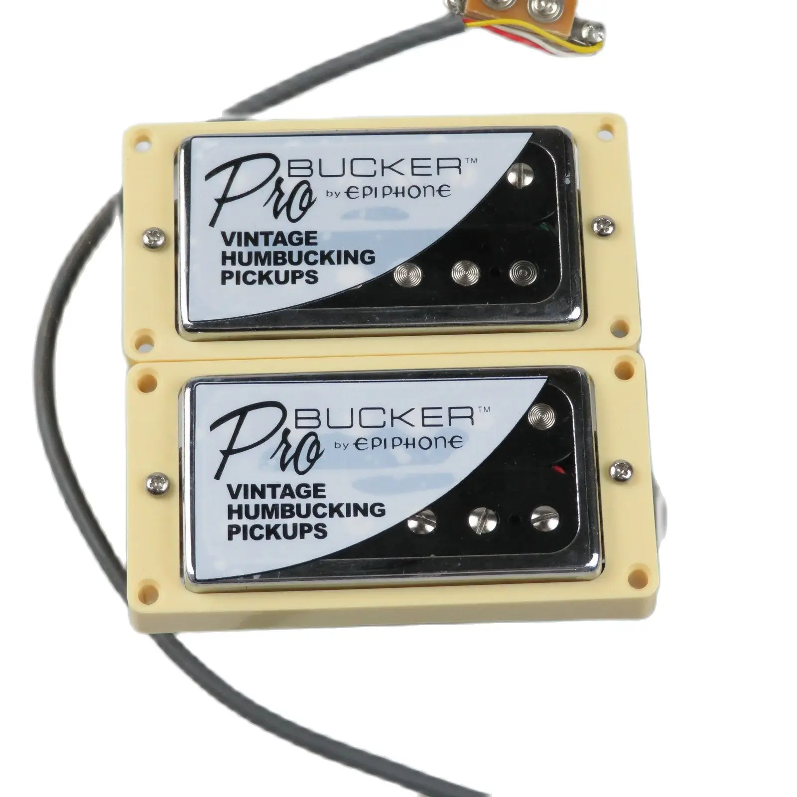 

Chrome Humbucker Bucker PRO Alnico 5 Electric Guitar Pickups Wiring Harness Push-pull Guitar Pickups
