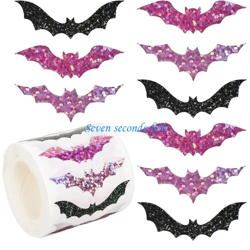 

Блестящие наклейки летучие мыши 500 шт