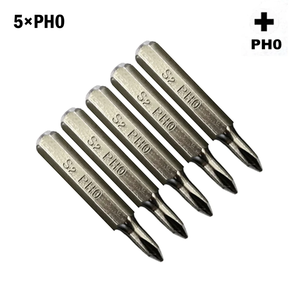 

H4×28mm Cross Screwdriver Bits PH0000 PH000 PH00 PH0 PH1 PH2 4mm Hex Shank Power Tools Electric Screwdriver Assembly