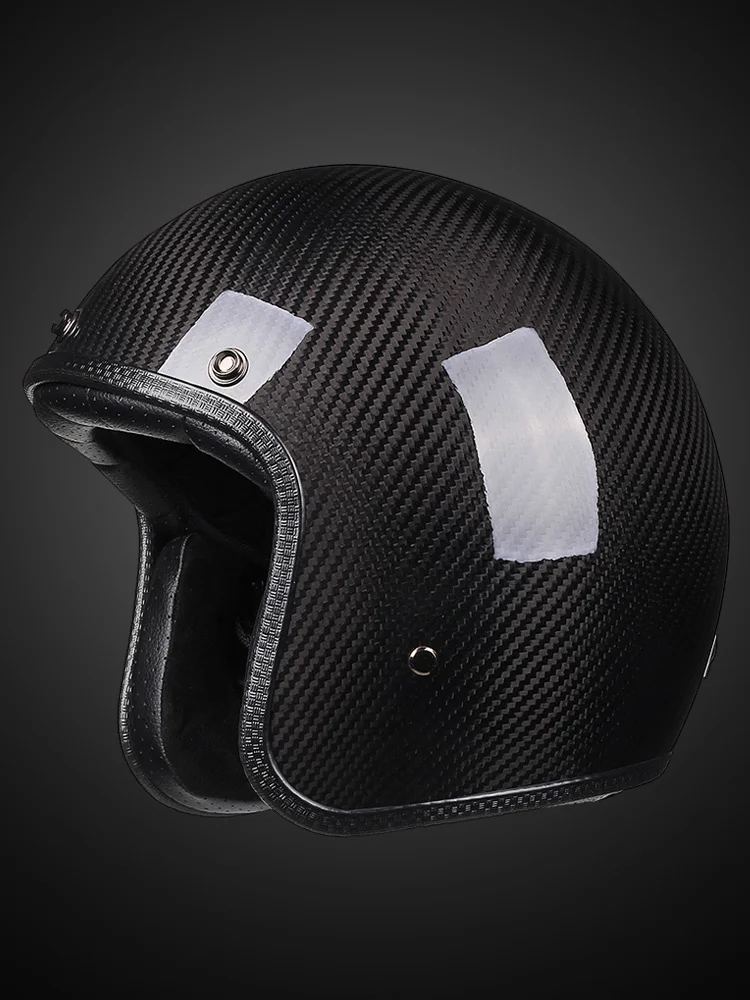 

Free gift Motorbike Helm DOT carbonfiber Retro Motorcycle Helmet Casco Japanese Style Moto 3/4 Open Half Face Retro Half Helmet