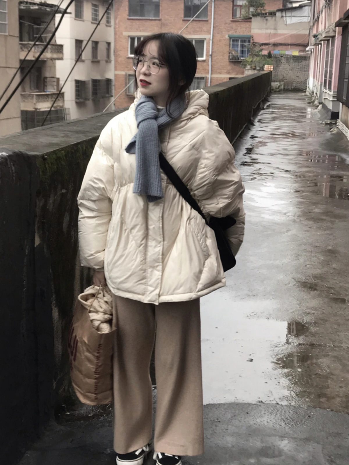 2022 Winter Cotton Padded Clothes, Women's Small Bread Clothes, Korean Version, Loose, Thick, Warm Coat For Forest Students