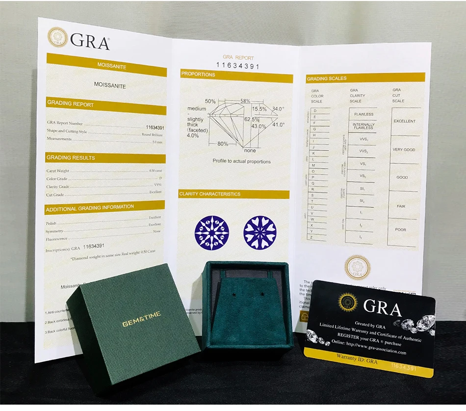 Простые серьги 925 Женские Классические Стильные с четырьмя зубцами один карат