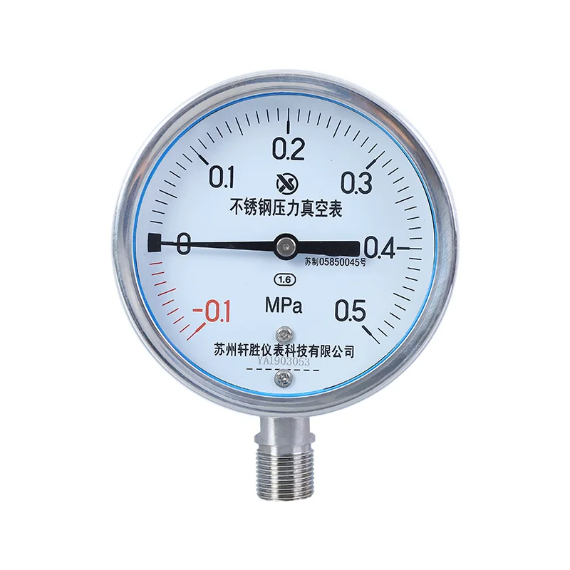 Вакуумный манометр из нержавеющей стали Y100BF 0 1-МПа |