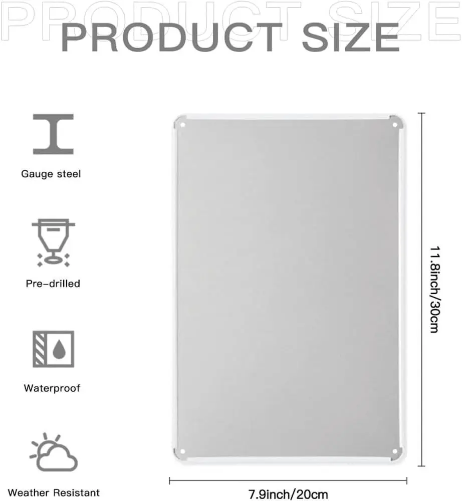 Srcsm Retro Metl Tn Sgns 12 дюймов X 8 One Of The Mny Servces Предложение Vntge Sgn Funny Wll rt nteror Decorton