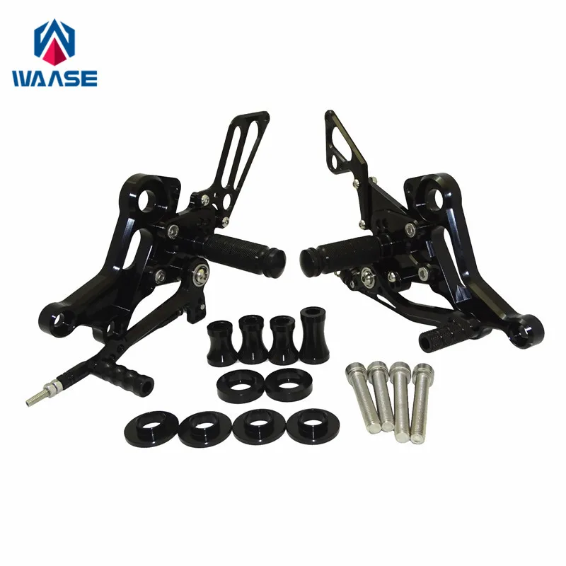 

waase For Ducati Monster 696 2008 2009 2010 2011 2012 2013 2014 Adjustable Rider Rearsets Rearset Footrest Foot Rest Pegs