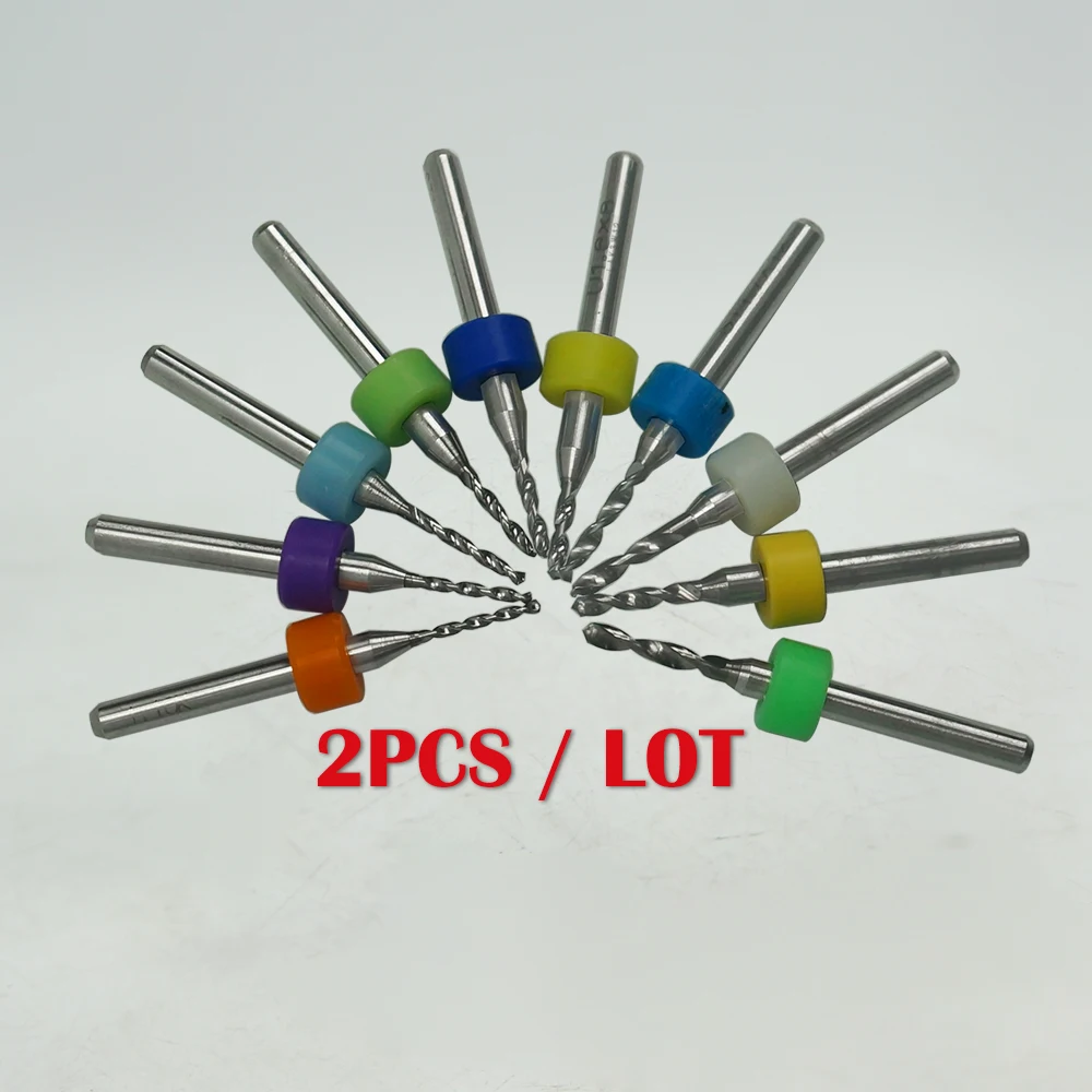 2 шт. фреза с ЧПУ, сверла для печатных плат, концевая фреза, гравировальные фрезы, хвостовик 3,175 мм, фреза с ЧПУ, фреза из карбида вольфрама, инструмент