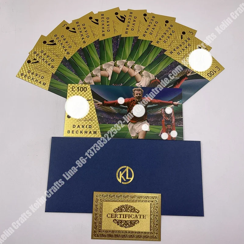 

Известный футбольный плеер Давид Золотой банкноты сувенир коллекционный подарок для фанатов