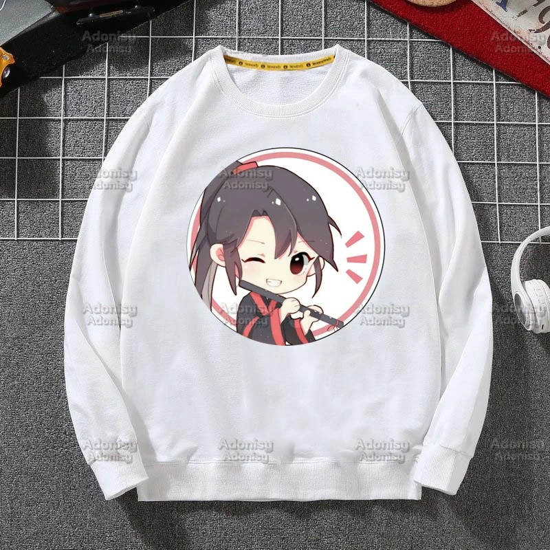 

Толстовка Mo Dao Zu Shi Graphic Wei Wuxian Lan Wangji для мужчин, милый осенний свитшот в стиле хип-хоп, Классический пуловер, топы, белый Повседневный Топ